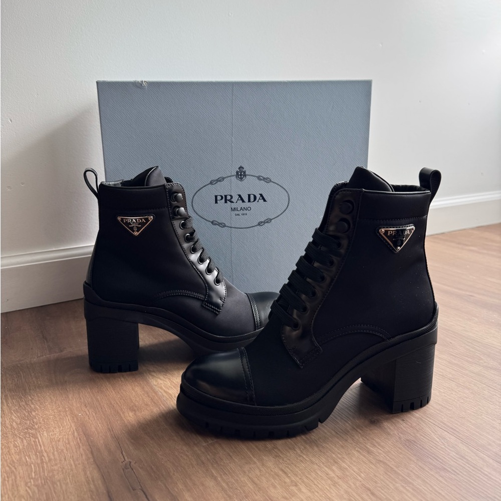 New Prada Black Women's Ankle Boots
